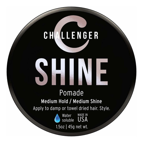 Challenger Shine - Pomade De Brillo Medio - Agarre Medio (3.