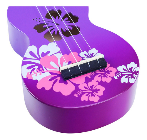 Imagen 3 de 4 de Ukelele Soprano Mahalao Md1hbppb Cuerdas Aquila
