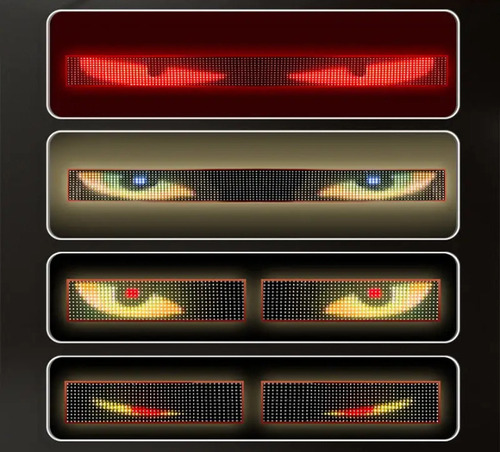 K Panel Led Flexible Ojos En Parabrisas Camion ,bus 150x17cm