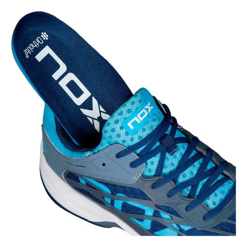Tenis Nox At10 Lux Piedra/azul Bonnie