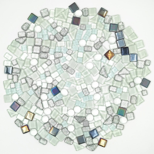 Azulejo Vidrio Mosaico Cristal Irregular 1.1 Libra Para S