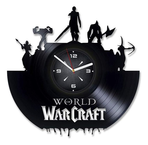 Reloj De Pared Con Disco De Vinilo De La Horda De World Of W