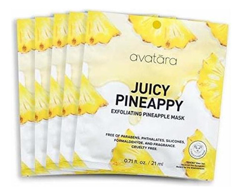 Mascarillas - Avatara Pineappy Exfoliating Facial Sheet 