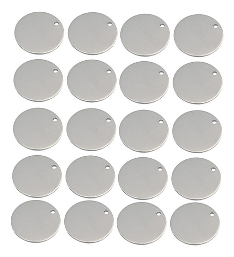 Colgantes De Etiqueta En Blanco De Metal 10mm 