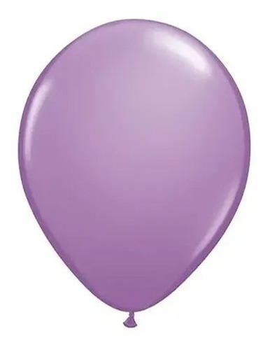 Kit 100 Balão Bexiga N° 9  Liso Lilas Látex