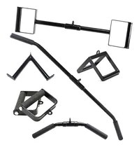 Comprar Kit 6 Puxadores u002F Barra Crossover Academia Musculação Treino