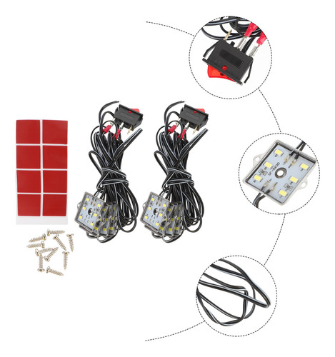 1 Juego De Luces Led Impermeables Para Cama De Camión N