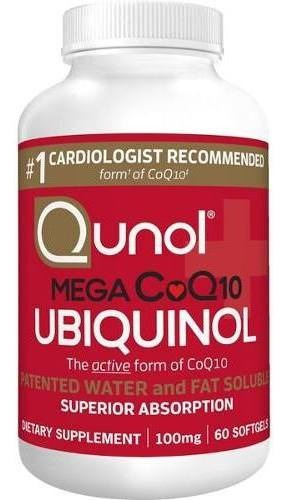 Coenzima Q10 Ubiquinol 100mg 60 Softs Hidrossolúvel Cod. 199