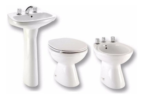 Combo Inodoro + Bidet + Lavatorio + Columna Capea