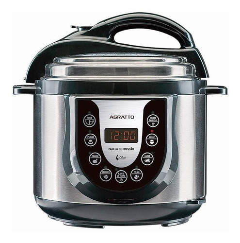 Panela De Pressão Agratto Eletrônica Digital 4l Inox Ped-01