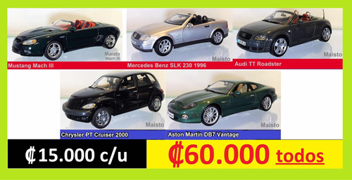 Carros Escala 1/18 Como Nuevos C15.000 C/u Elija Uno O Todos