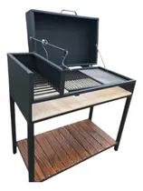 Comprar Parrillero 1.20 Metálico Con Ladrillos Refractarios Y Tapa