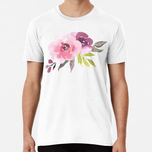 Remera Precioso Diseño De Flores. Algodon Premium 