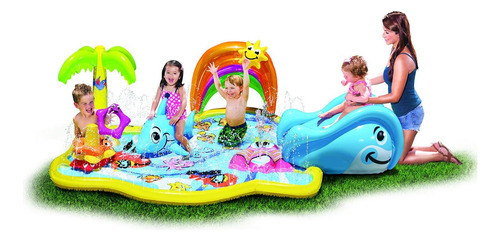 Piscina Splish Splash Para Bebés Con Chorros De Agua De Banz
