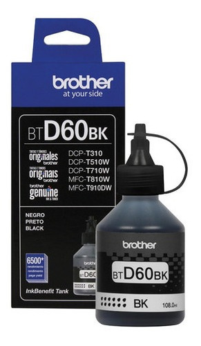 Tinta Brother D60bk Negro Original