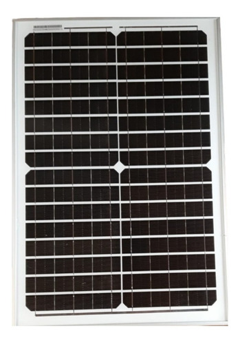 Imagen 1 de 3 de Panel Solar Fotovoltaico Monocristalino 20w 12v Clase A Abi