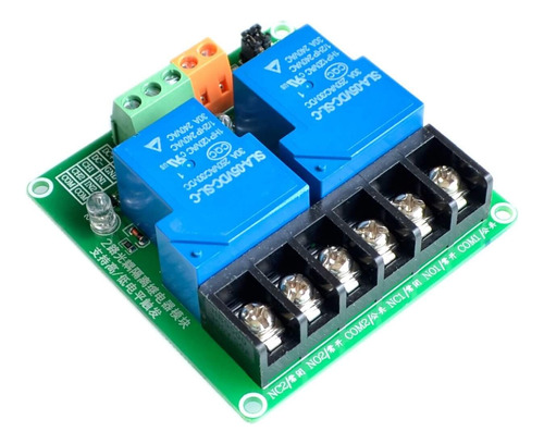 Modulo Relé De 2 Canales Potencia 30a 5v Salidas Optoacoplad