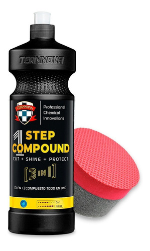 Pulidor 1 Step Compound Ternnova 500ml + Aplicador Redondo