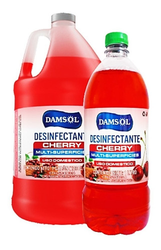 Imagen 1 de 4 de Desinfectante Cherry Damsol Flamante 3.78l Galon