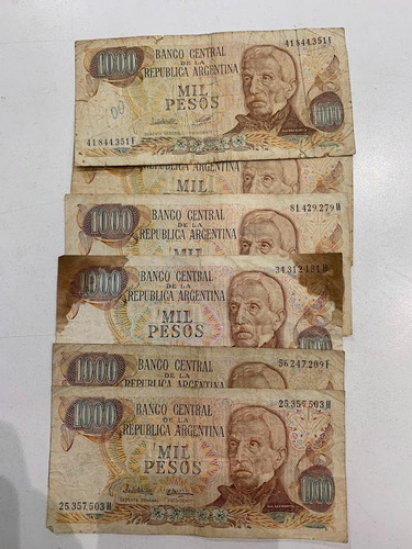 Billete 1000 Pesos Antiguo (precio Por Unidad)