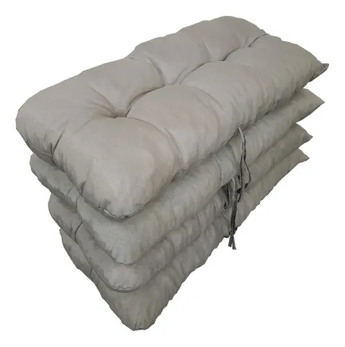 comprar Kit 4 Almofadas Confortáveis Ideais P\u002Fcadeiras De Bambu Vime