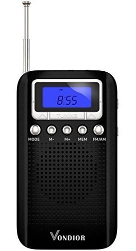 Radio De Bolsillo Portátil De Am / Fm De Digitaces Con La Me