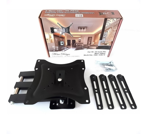 Imagen 7 de 10 de Soporte Articulado De Pared Para Tv De 14 A 55 Pulgadas Otec