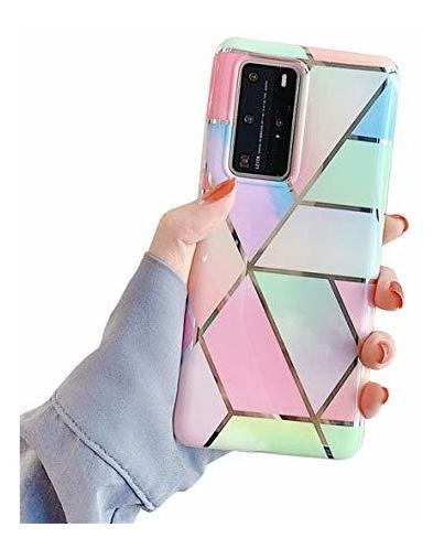 Fe Estuche Protectora Marmol Para Galaxy Rainbow