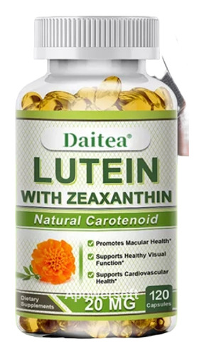 Lutein 20 Mg 120 Sofgels Ayuda A La Visión 