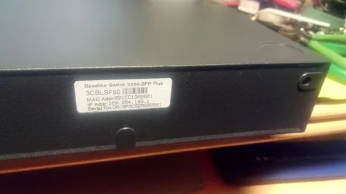 Switch 3com 3cblsf50 2250-sfp Plus 48 Port 10/100 Usado Ok (Usado)