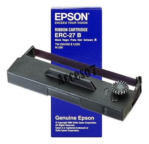 25 Cintas Original Epson Erc-27b P/ Tm-290 Ii Tm-u295 M-290