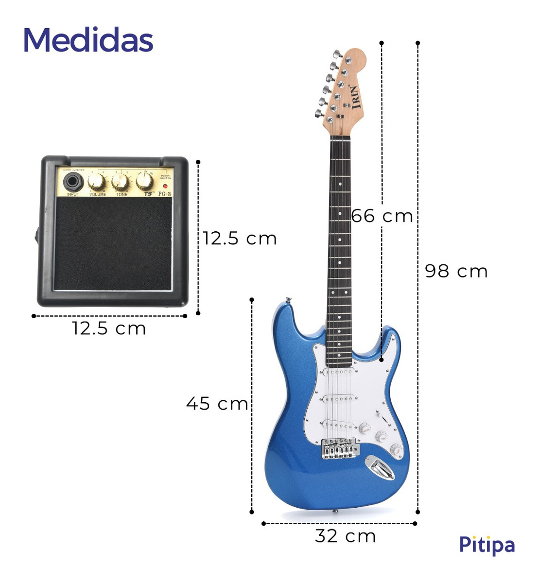 Guitarra Electrica Amplificador Tipo Stratocaster Accesorios