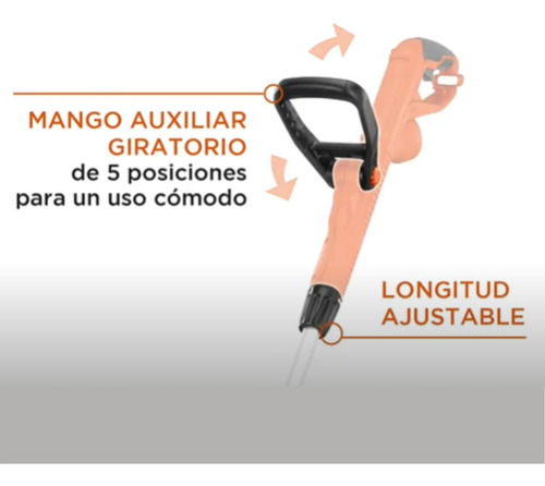 Imagen 2 de 10 de Podadora Desbrozadora Bordeadora 3-1 Black+decker Mte912b3