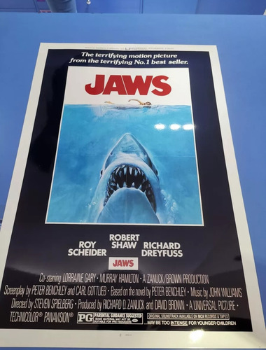 Póster De Tiburon 1 La Película Con Marco