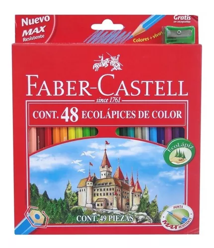 Lapices de Colores Acuarelables FABER-CASTELL x12 + sacapuntas