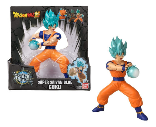 Dragon Ball Super Super Blue Goku Azul Figura Con Movimiento | Envío gratis