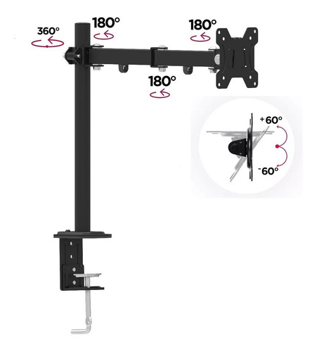 Imagen 5 de 9 de Rack Soporte Escritorio Monitor Móvil Led ¡100 % De Fabrica!