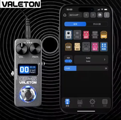 Pedal Gp5 Valeton Preto | Frete grátis