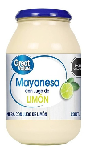 Mayonesa Great Value Con Jugo De Limón 870g