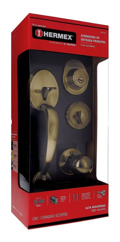 Cerradura Verona T/mariposa Bronce Antiguo Hermex Cep-21pj