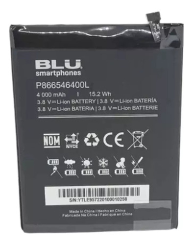 Bateria Pila Blu P866546400l G70 G0151ww