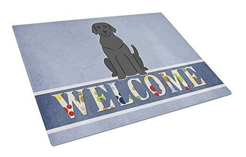 Caroline's Treasures Bb5638lcb Black Labrador Welcome Tabla 