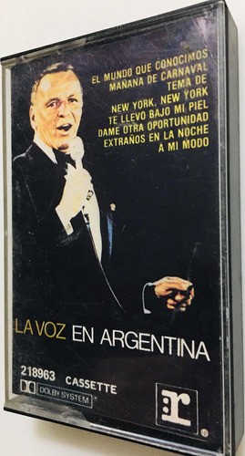 Cassette Frank Sinatra La Voz En Argentina 1981