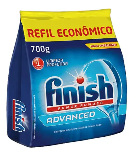 Detergente  Em Pó Para Lava-louças Finish Power Powder Advanced 700g