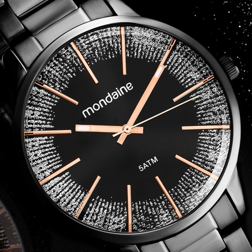 Relógio Feminino Mondaine Preto 53762lpmvpe3