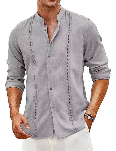 2023 Cubana Guayabera Camisas For Man De Lino, Casual