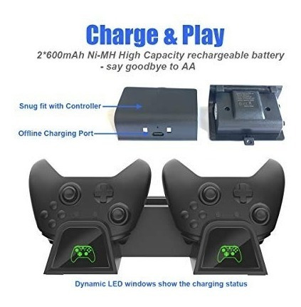 Imagen 4 de 10 de Base Vertical Enfriadora Cargador Controles Xbox One S X