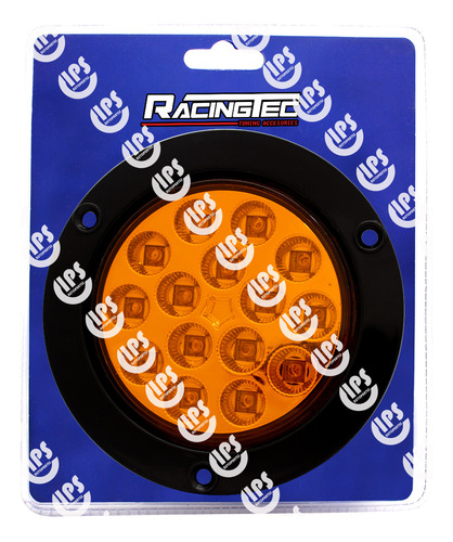 Plafón Redondo 4 Pulgadas 15 Leds Ámbar Baja/estrobo Ds