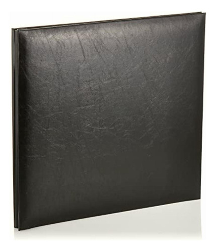 Pioneer - Álbum Piel Sintética, 30,5 X 30,5 Cm, Negro Liso