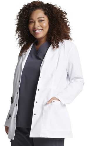 Imagen 5 de 10 de Guardapolvo Mujer Dickies Ambos Usa Mujer Broches Spandex
